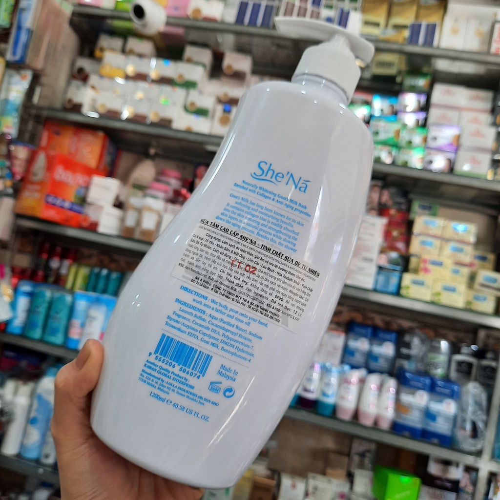 Sữa tắm Shena Malaysia Tinh Chất Sữa Dê 1200ml
