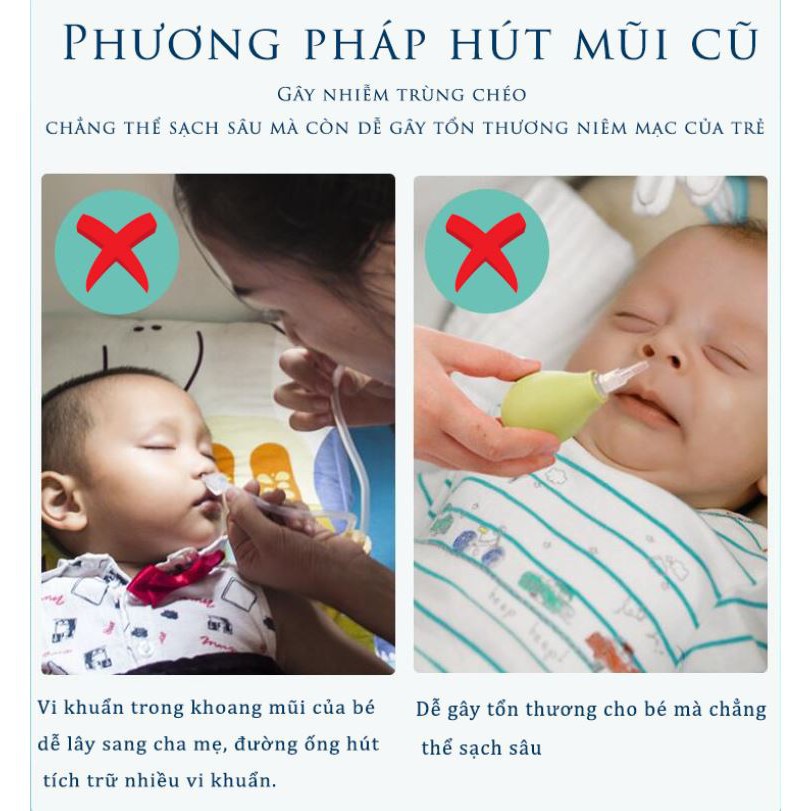 [Hàng Loại 1] Máy hút mũi Little bess tự động 5 cấp độ hút cực sạch không gây đau tặng kèm 2 đầu hút