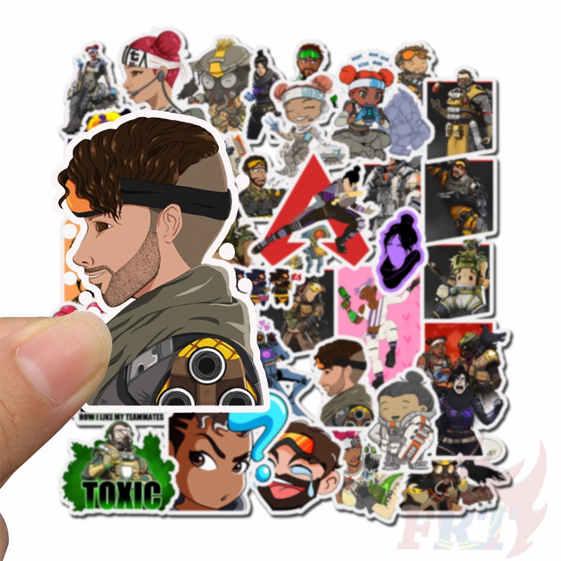 ❉ Apex Legends Giấy và decal dán tường ❉ 50Pcs/Set Games Mixed Doodle Stickers
