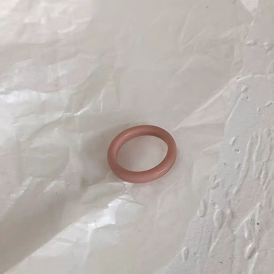 Nhẫn acrylic thiết kế đơn giản cá tính hợp thời trang