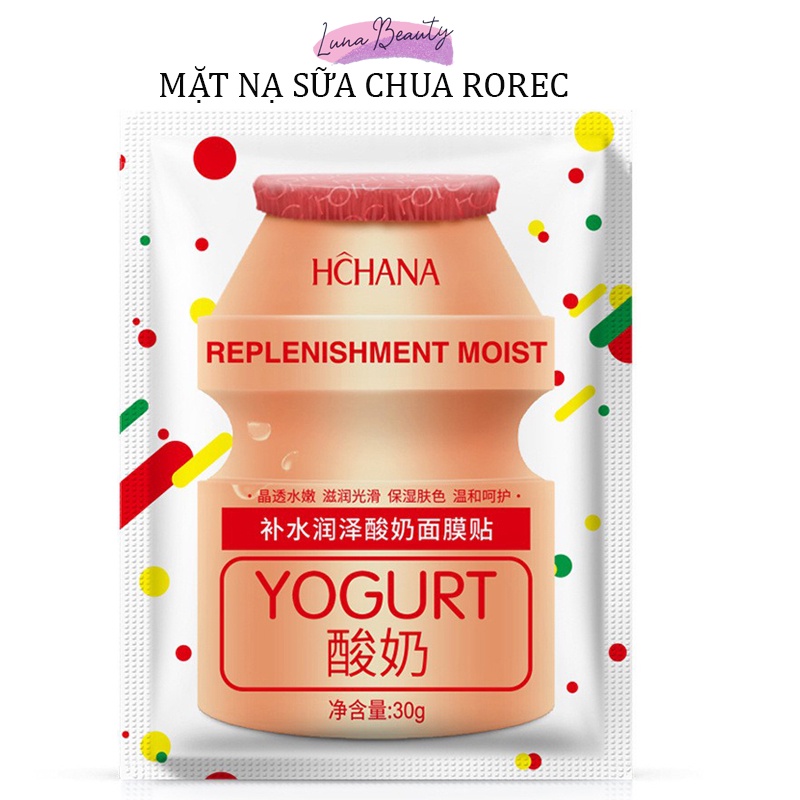 Mặt nạ dưỡng da sữa chua Rorec, mask Nội địa Trung dưỡng ẩm, làm trắng da Yogurt Mask