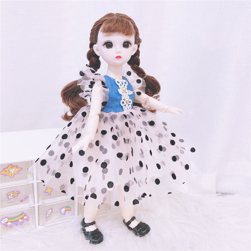 Búp bê Barbie hoàn chỉnh 30cm 3D 1/6 đáng yêu