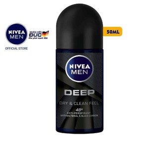 Lăn ngăn mùi nivea men deep than đen hoạt tính