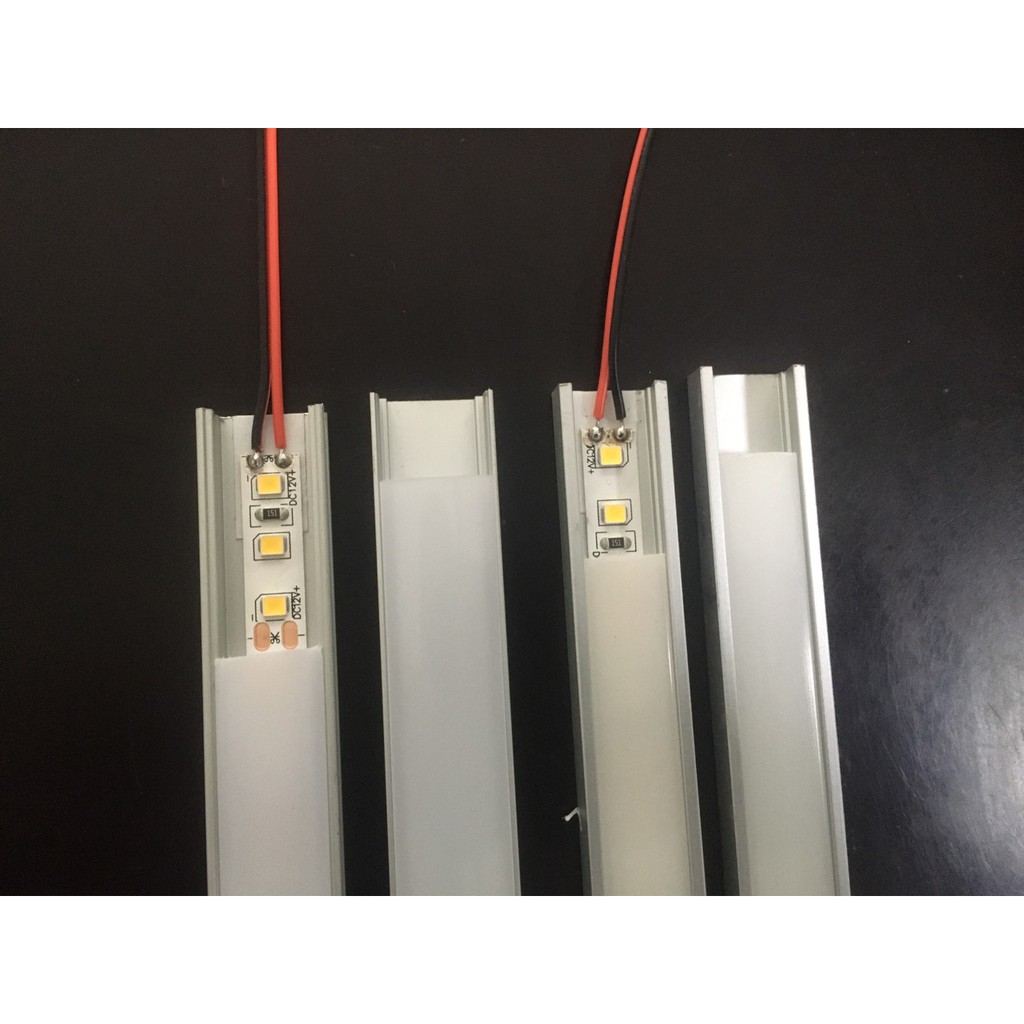 Thanh nhôm U định hình U16-7mm đã gồm Led 10w/m,12v, Cần dùng điện 12V. Bộ đèn Bảo hành 1 năm