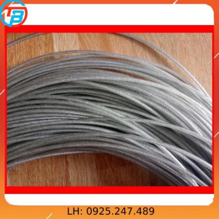Cáp Bọc Nhựa 2mm- 3mm- 4mm ( cuộn 10 mét - 20 mét ) cáp thép Thái Bình Vina