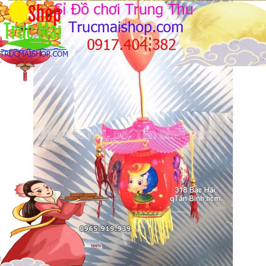 Lồng đèn mái đình vui trung thu