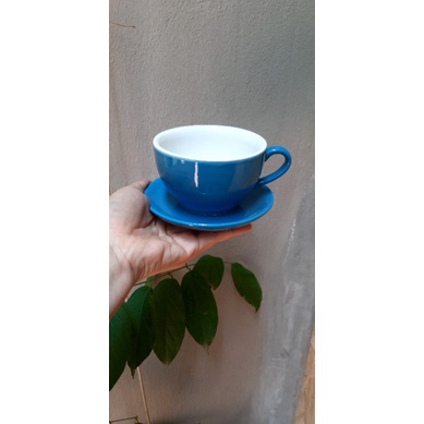 Bộ cốc cafe capuchino màu 220ml kèm đĩa