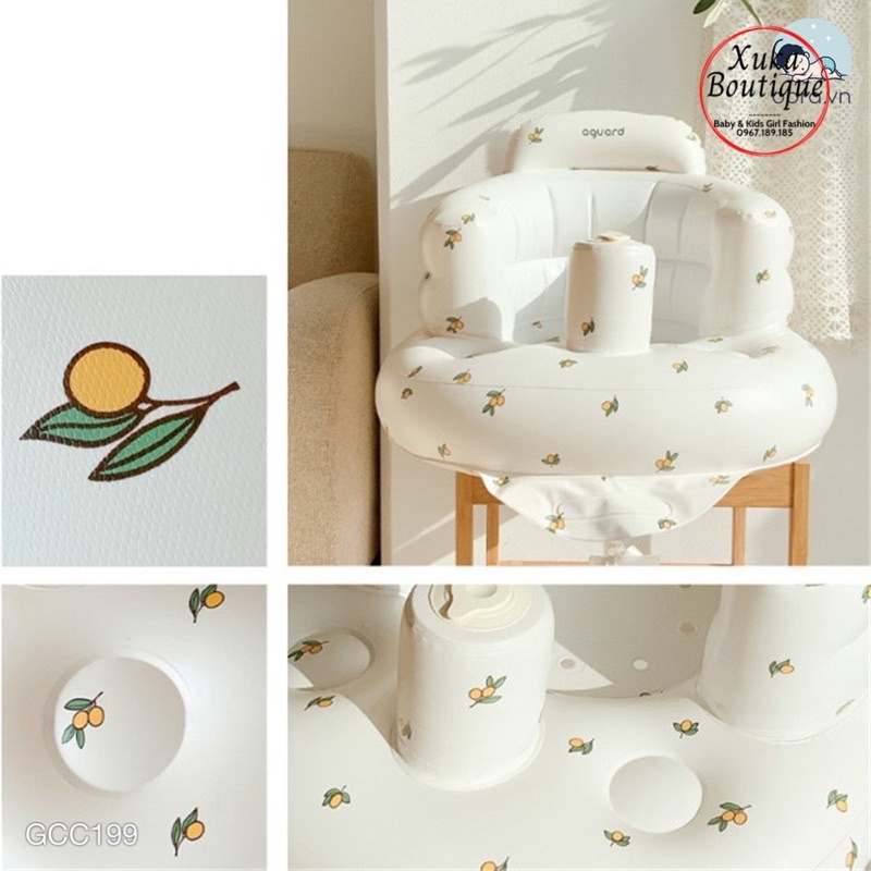 Ghế Hơi Tập Ngồi Cho Bé Cao Cấp Style Hàn Quốc, Ghế Tập Ăn Dặm Cho Bé Từ 4 Tháng Tuổi