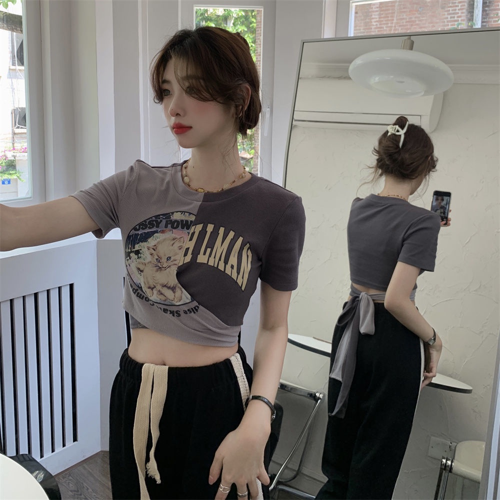 Áo Thun Ngắn Tay Thiết Kế Mới Thời Trang Mùa Hè Dành Cho Nữ