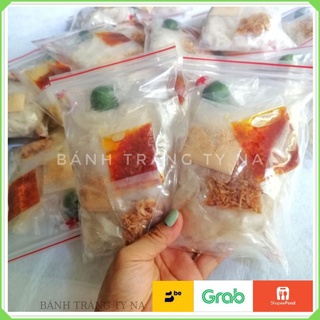( Ăn chay được) 5 bịch Bánh Rìa Phơi Sương Kèm Sate+ Muối Nhuyễn+ Hành Phi -Bánh Tráng Tây Ninh