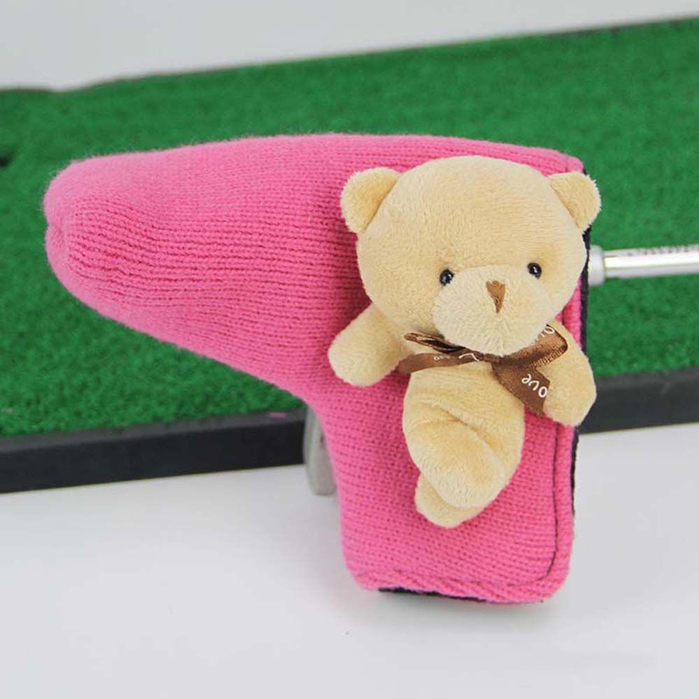 Dụng cụ bọc vải dệt kim bảo vệ cho gậy đánh gôn chống bụi hình hoạt hình nhiều màu cho bé