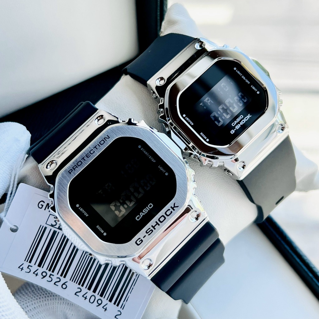 Đồng hồ đôi nam nữ dây nhựa Casio G Sshock GM-5600-1D Và GM-S5600-1D