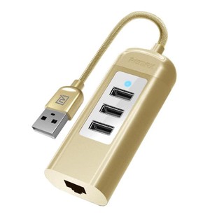 Cáp chuyển USB sang Lan+Hub USB 2.0 Remax RU-U4