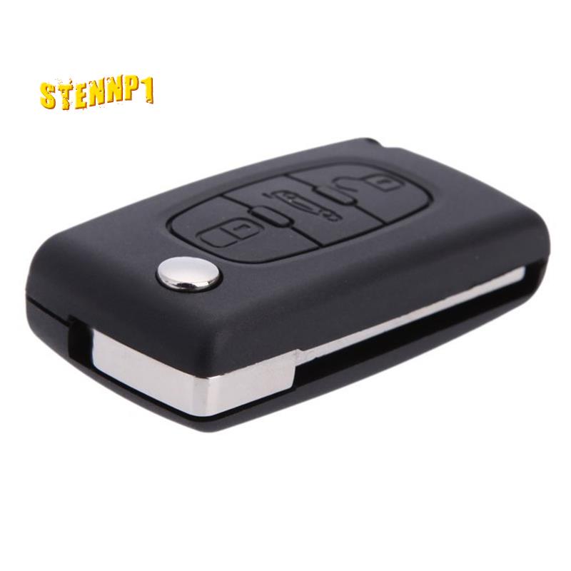 Lật Vỏ Bảo Vệ Chìa Khóa Điều Khiển Từ Xa 3 Nút Cho Xe Hơi Peugeot 407 307 308 607