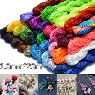 Cuộn Dây Cotton 1mm*20m Dùng Làm Vòng Đeo Tay Handmade