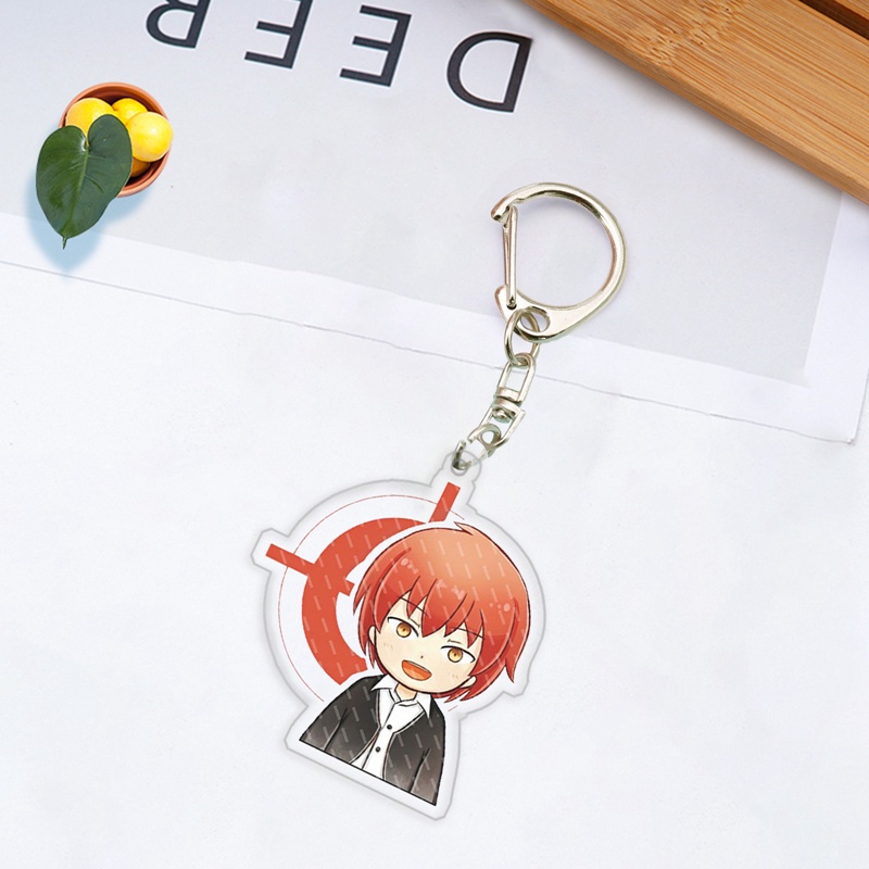 Móc khóa nhựa acrylic hình nhân vật anime Ansatsu Kyoushitsu Koro Sensei