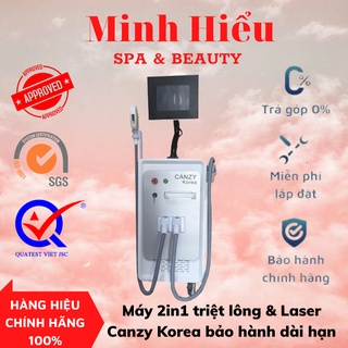 Máy 2in1 triệt lông & Laser Canzy Korea bảo hành dài hạn