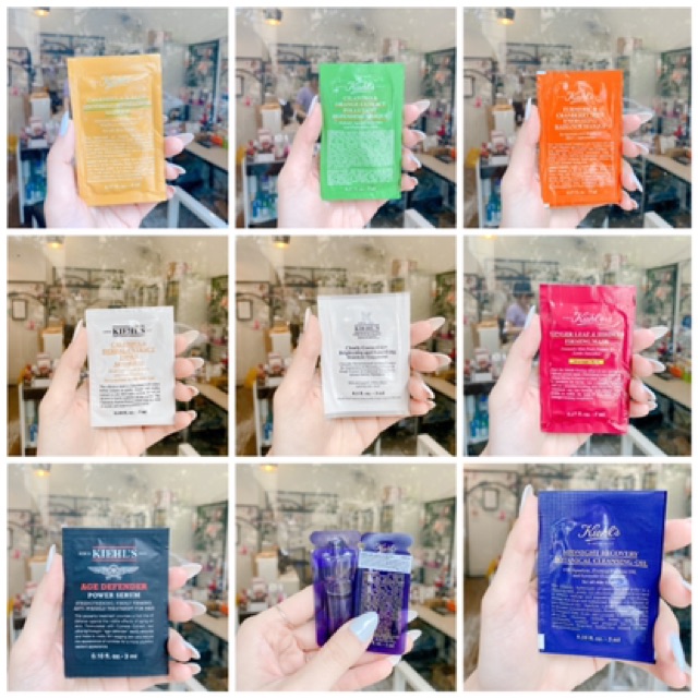 Sample dùng thử các loại kiehls, mac, lancome