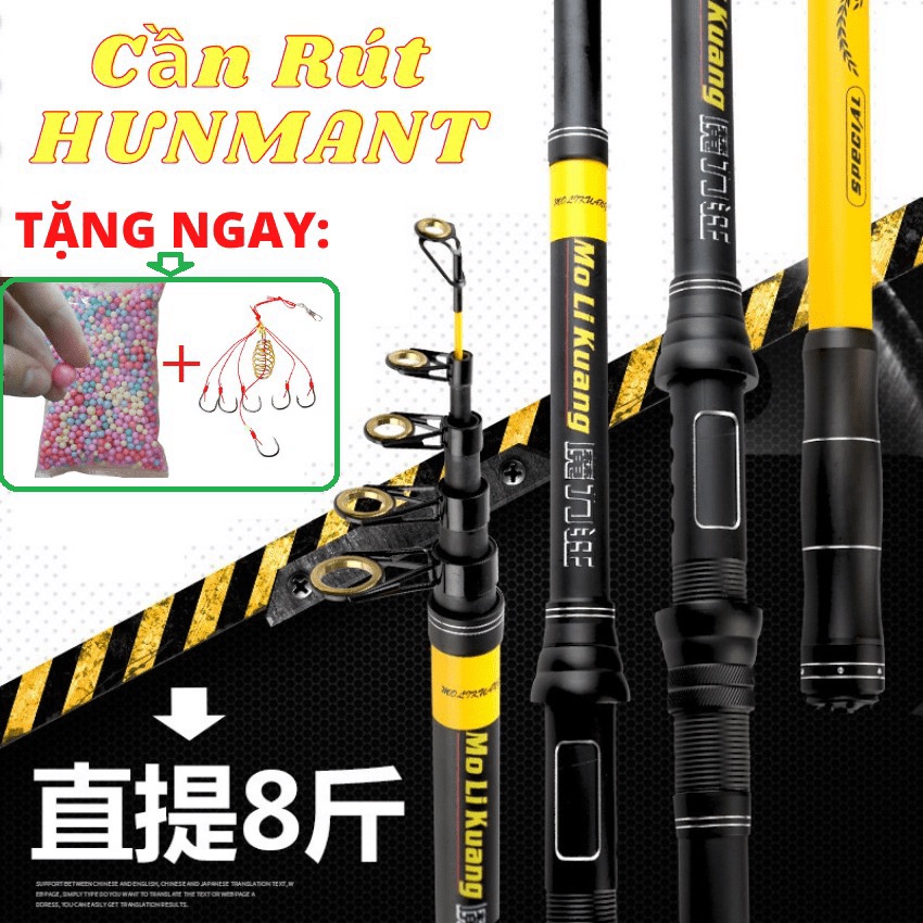 Cần Câu Máy Rút HUNTSMAN LW Gía Rẻ - Đồ Câu Cá - Chuyên Câu Lancer(Lăng xê), Câu lục gần bờ, .... Chuyê