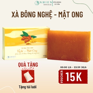 Xà bông nghệ mật ong, xà bông mướp đắng giảm mụn lưng, giúp giảm thâm mụn, dưỡng da trắng hồng
