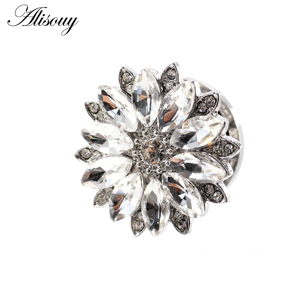 Bộ 2 Khuyên Nong Tai Bằng Thép Không Gỉ Hình Hoa / Mặt Trăng / Ngôi Sao / Đồng Hồ Độc Đáo