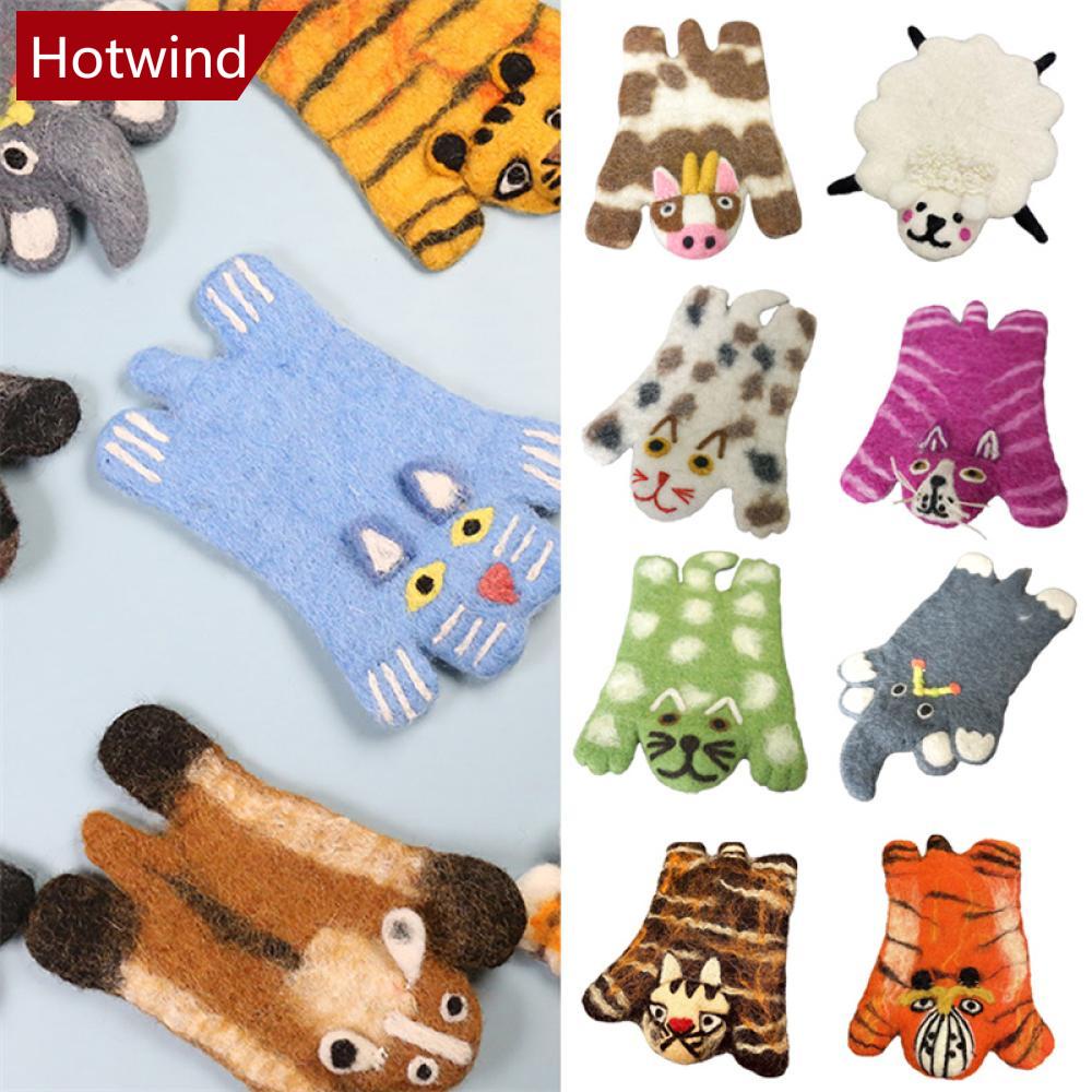 Tấm Lót Ly Bằng Len Họa Tiết Hoạt Hình Dễ Thương H3J7