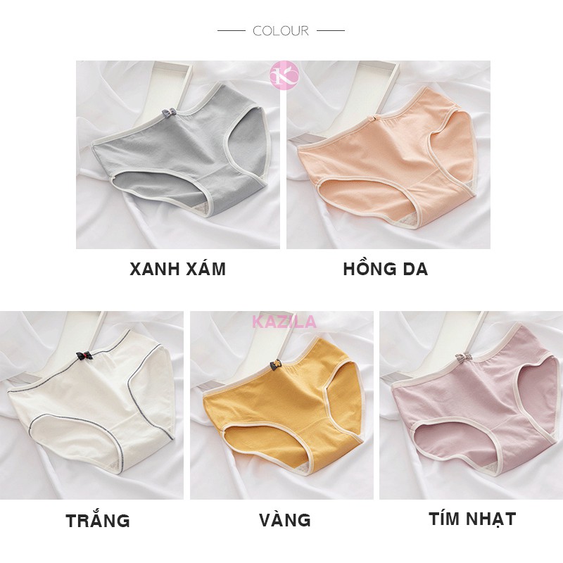 Quần lót nữ cotton cao cấp tiêu chuẩn y tế, quần chip nữ kháng khuẩn Kazila QLH67