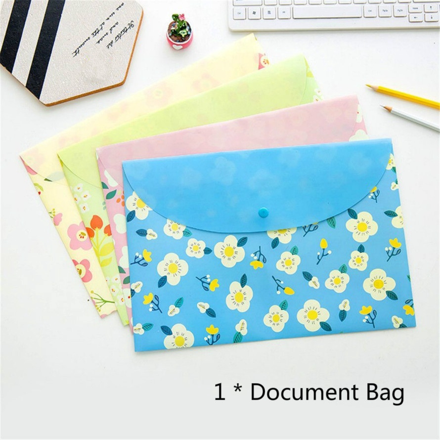 Túi đựng hồ sơ tài liệu in hoạ tiết hoạt hình độc đáo dễ thương cho học sinh văn phòng