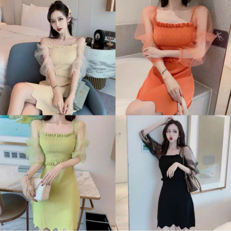 váy len phối lưới siêu xinh | BigBuy360 - bigbuy360.vn