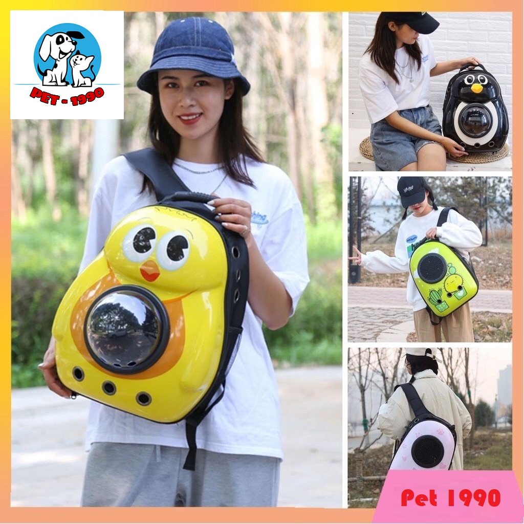 Balo Phi Hành Gia Vận Chuyển Chó Mèo Thú Cưng Mẫu Mới ( Tặng Kèm Tấm Lót )