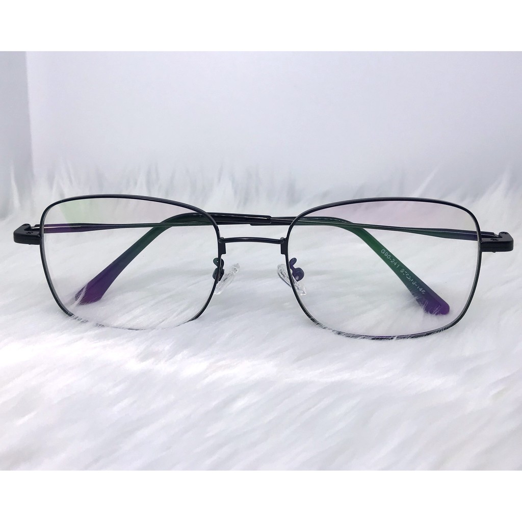 Gọng Kính Cận Mắt Chữ Nhật Kim Loại Thời Trang Hàn Quốc (G90-241 55-15-146)-Gọng Kính Mắt Thời Trang H2NEYEWEAR 2019