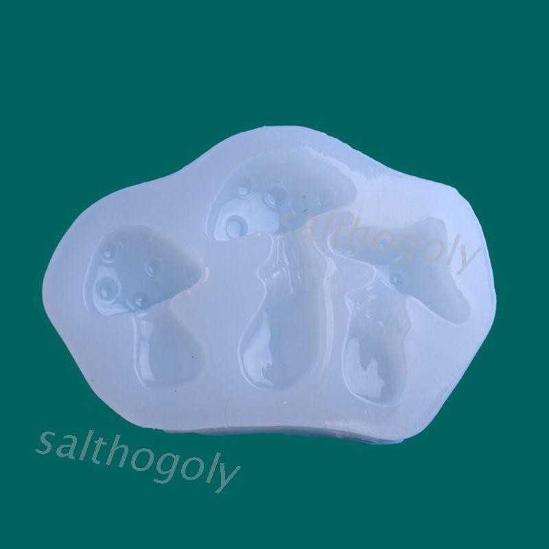 Khuôn Silicon Làm Đồ Trang Sức Hình Cây Nấm 3d
