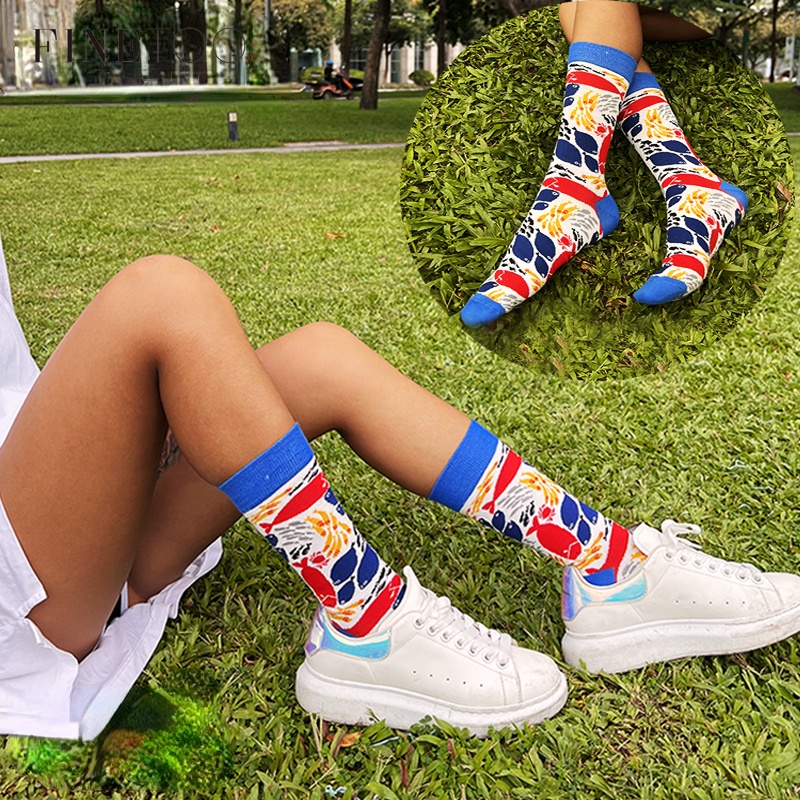 Bộ 2 Đôi Tất Nữ Co Giãn Nhiều Màu Sắc Đáng Yêu