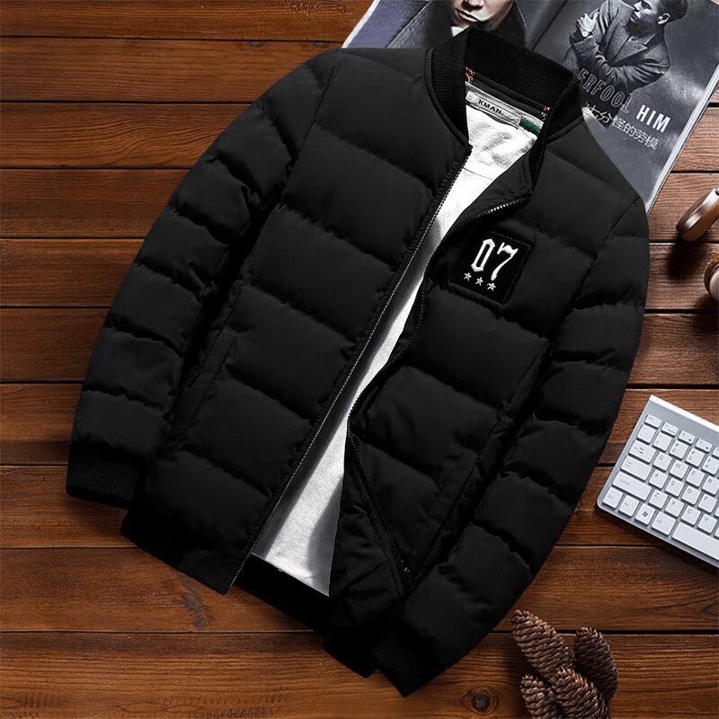 ÁO KHOÁC PHAO BOMBER 07 CHẰN BÔNG 3 LỚP ẤM ÁP MÙA ĐÔNG KB FASHION