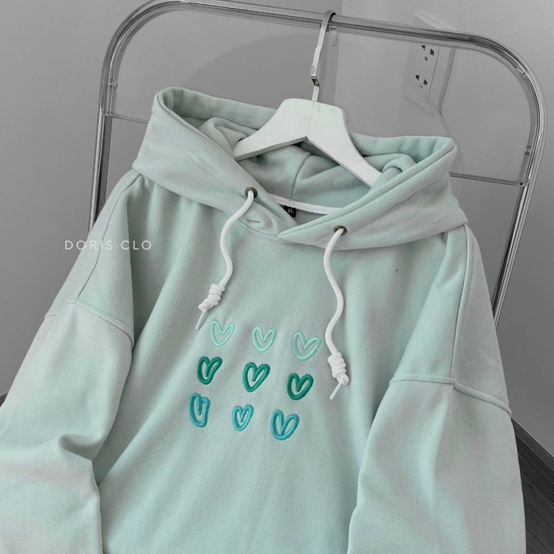 Áo Hodie Nam Nữ Thêu Hình Dễ Thương KSS97