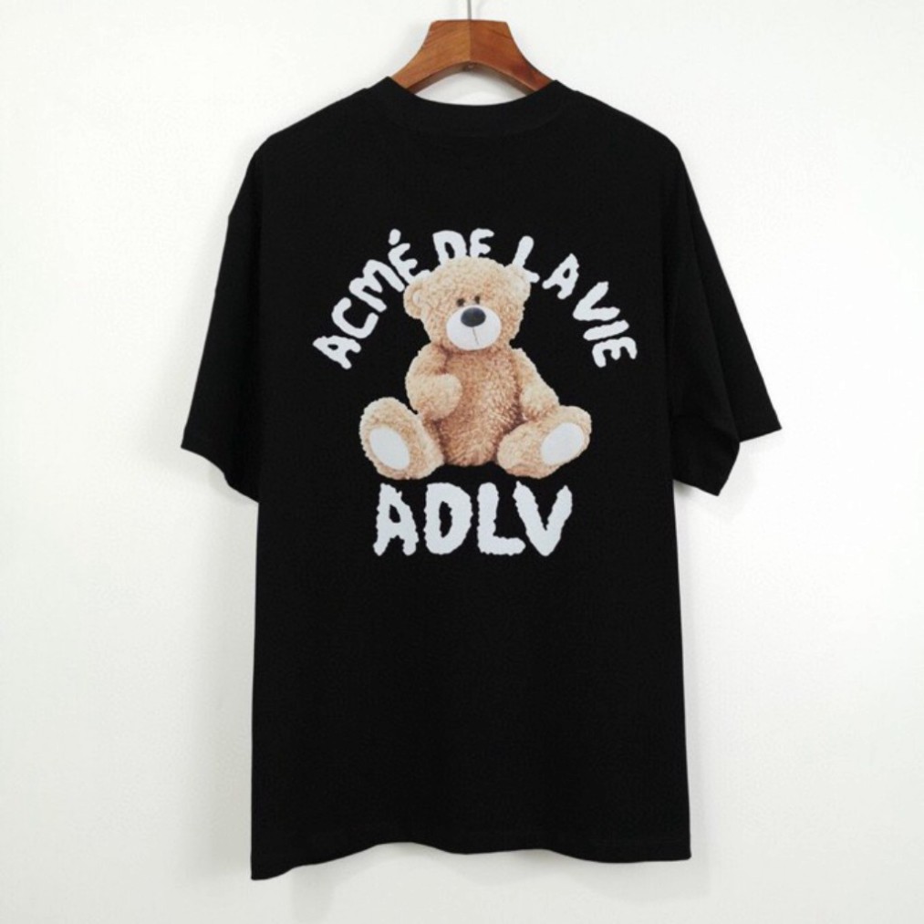 Áo thun unisex hình Gấu ADLV 2 màu đen, trắng Full Size