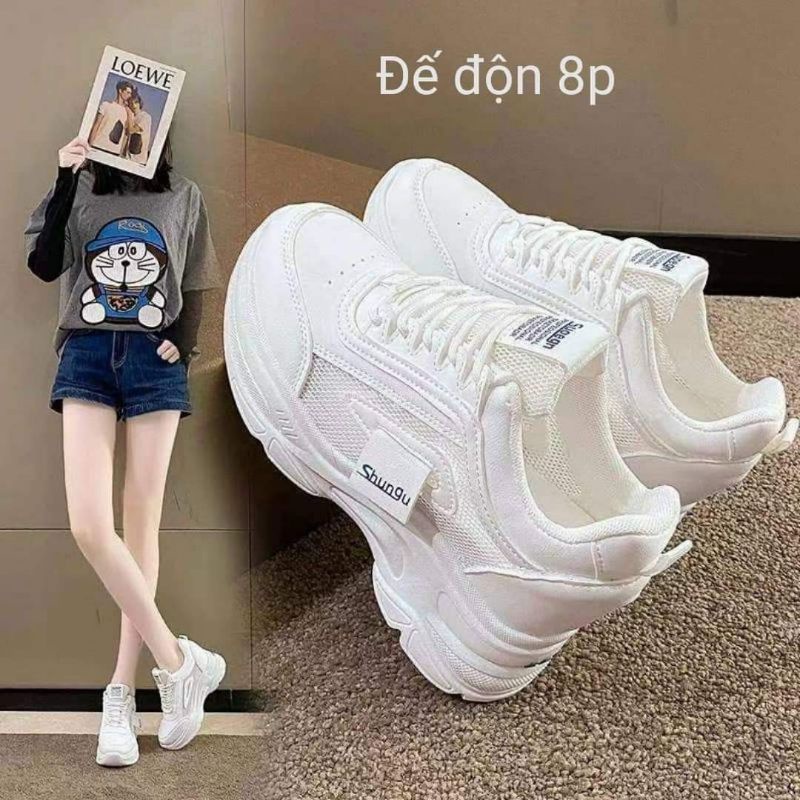 Giày thể thao độn 8p, hack dáng mà lại êm chân, hàng đẹp, dễ phối đồ cho các bạn gái_ Phương's store