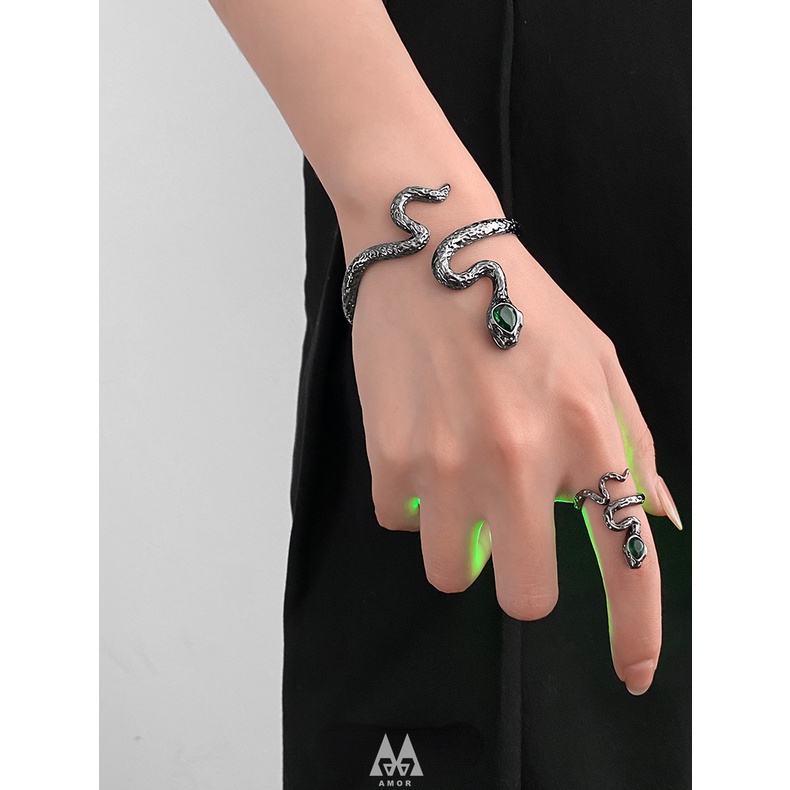 Vòng Đeo Tay Hình Rắn Medusa Thời Trang Cá Tính Dành Cho Nữ