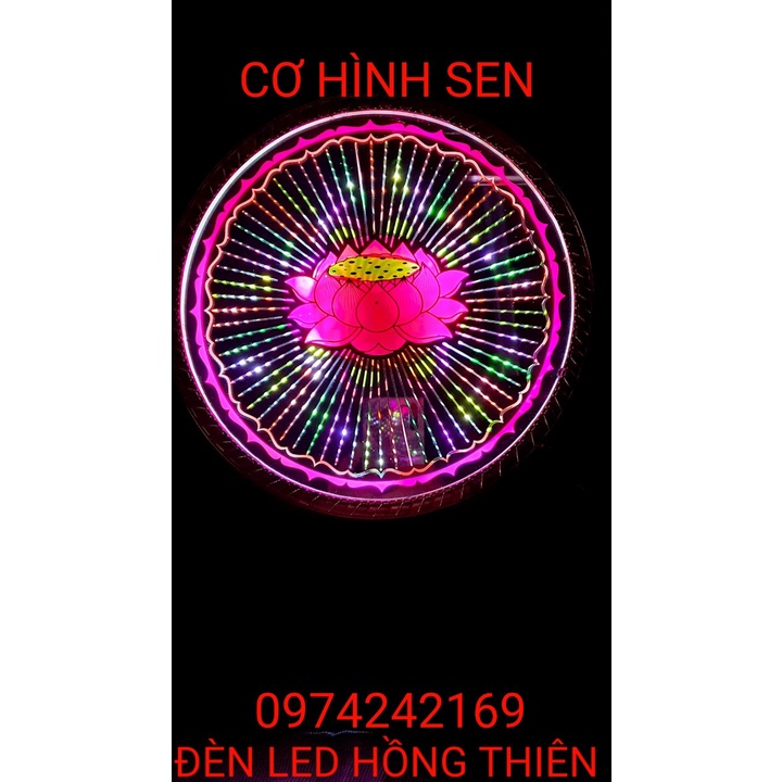 Đèn hào quang led hình hoa sen và hình vạn