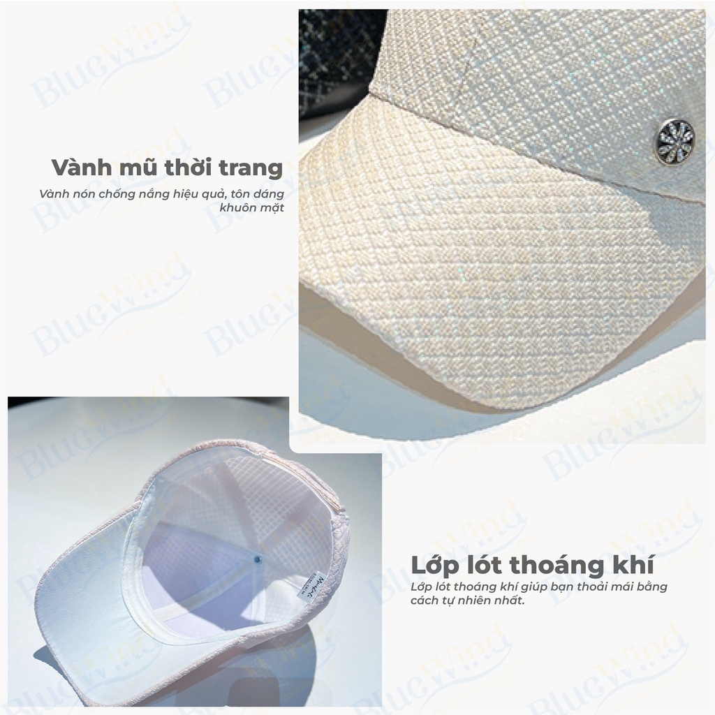 Mũ Lưỡi Trai Cotton Phong Cách Thể Thao Thời Trang Cho Nữ BLUEWIND M017