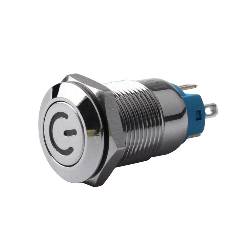 Nút Nhấn có Đèn LED Bằng Kim Loại 12mm 12-24v 5V 220v 24v 3v 6v 110V 5V
