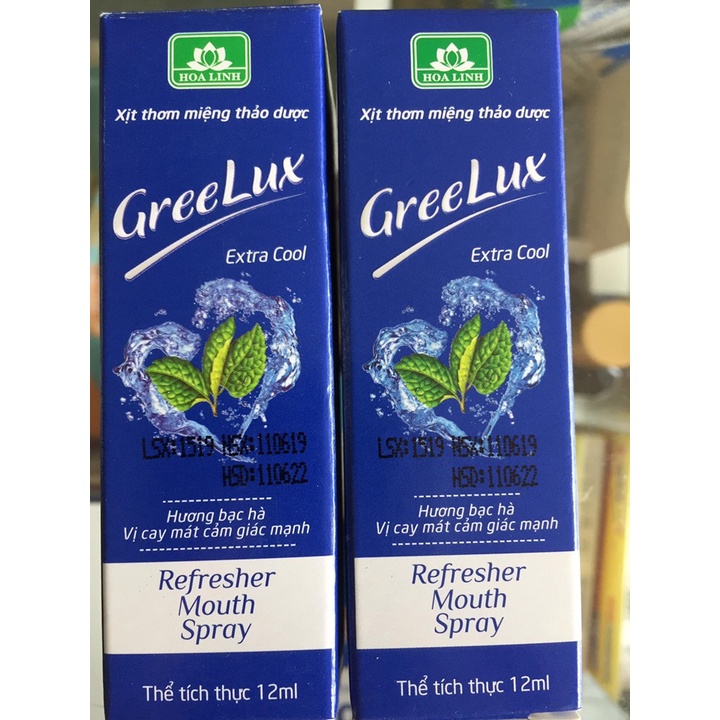 Xịt thơm miệng thảo dược Greelux