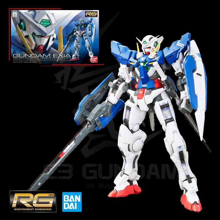 MÔ HÌNH GUNDAM RG 15 1/144 EXIA GUNDAM BANDAI GUNDAM 00