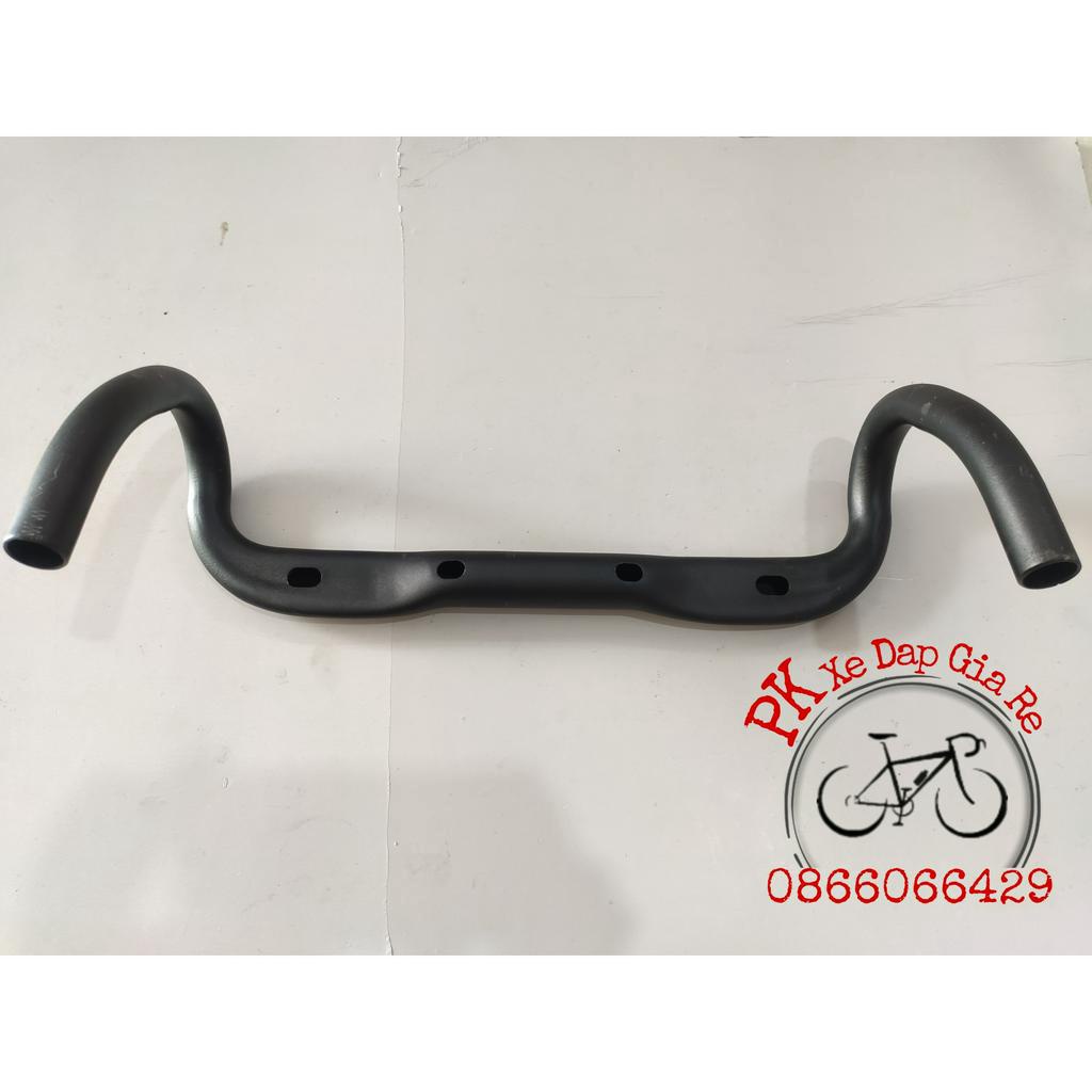 Ghi đông xe đạp đua 31.8mm bản dẹp dây cáp đi âm, Tay lái xe đạp đua nhôm cao cấp