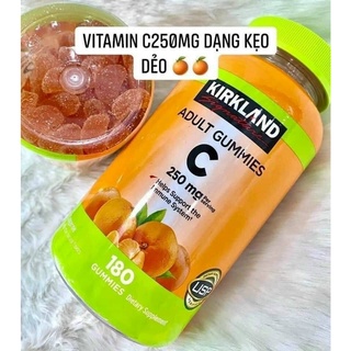[Date 11 2023] Kẹo dẻo bổ sung Vitamin C Kirkland Adult Gummies C 250mg 180 thumbnail