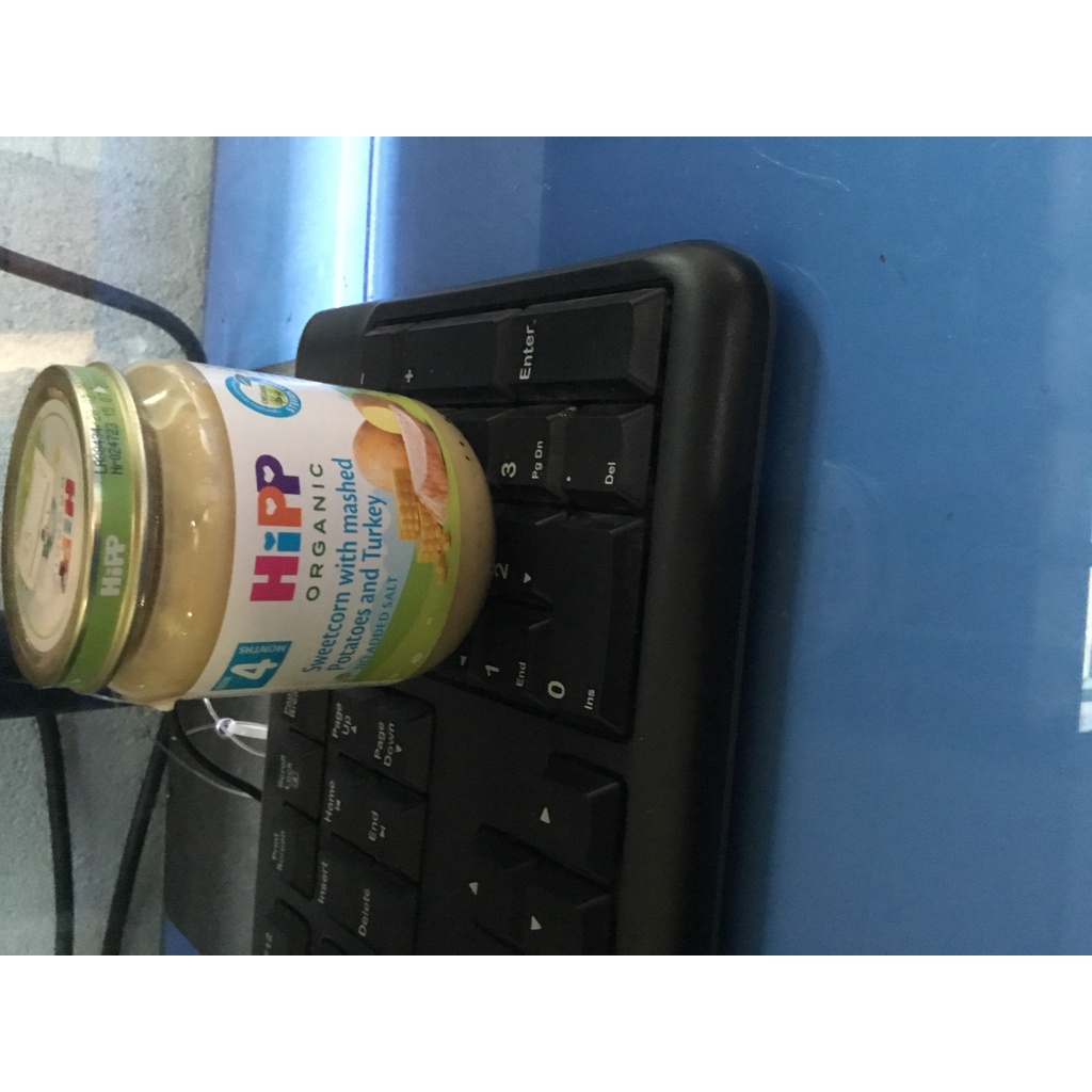 Thức ăn dặm Dinh dưỡng đóng lọ Hipp Ngô bao tử, khoai tây, gà tây - Cho bé từ 4 tháng tuổi trở lên - Date 2023