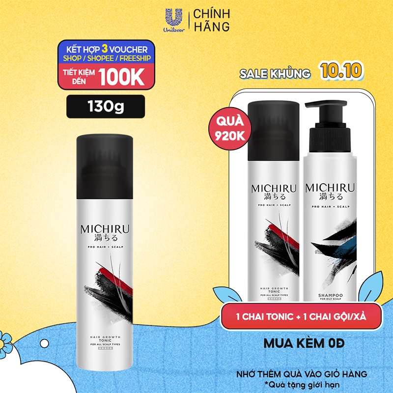 Review tinh chất Michiru Hair Growth Tonic Đỉnh cao ngăn ngừa gãy rụng