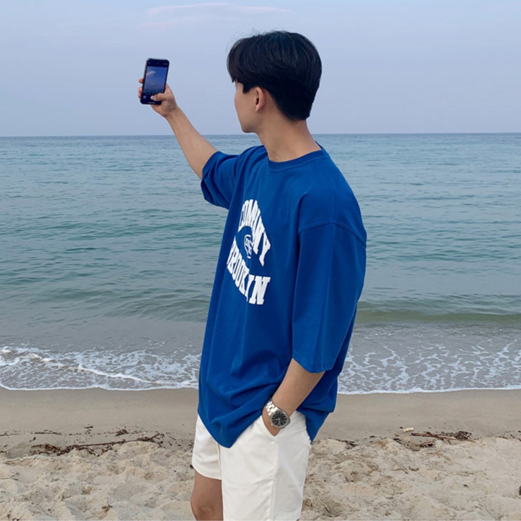 Áo Phông Nam Hè BRO 2 Màu Phong Cách Unisex Cotton Mịn Thời Trang Thể Thao