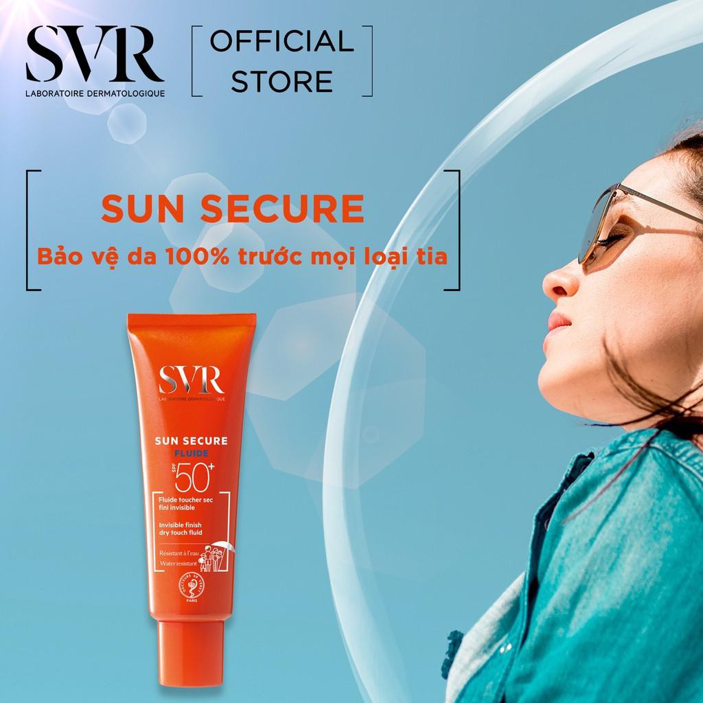 Kem chống nắng SVR Sun Secure Fluide SPF50+ 50ml, Kem Chống Nắng Trong Suốt Không Gây Nhờn Da - Thi Vũ