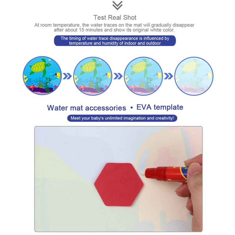 Coolplay Thảm vẽ bằng bút mực nước ma thuật 100x70cm cho bé